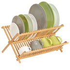 Daily Care Bamboo Folding Collapsible Dish Drying Rack for daily home and personal routines with general everyday essentials