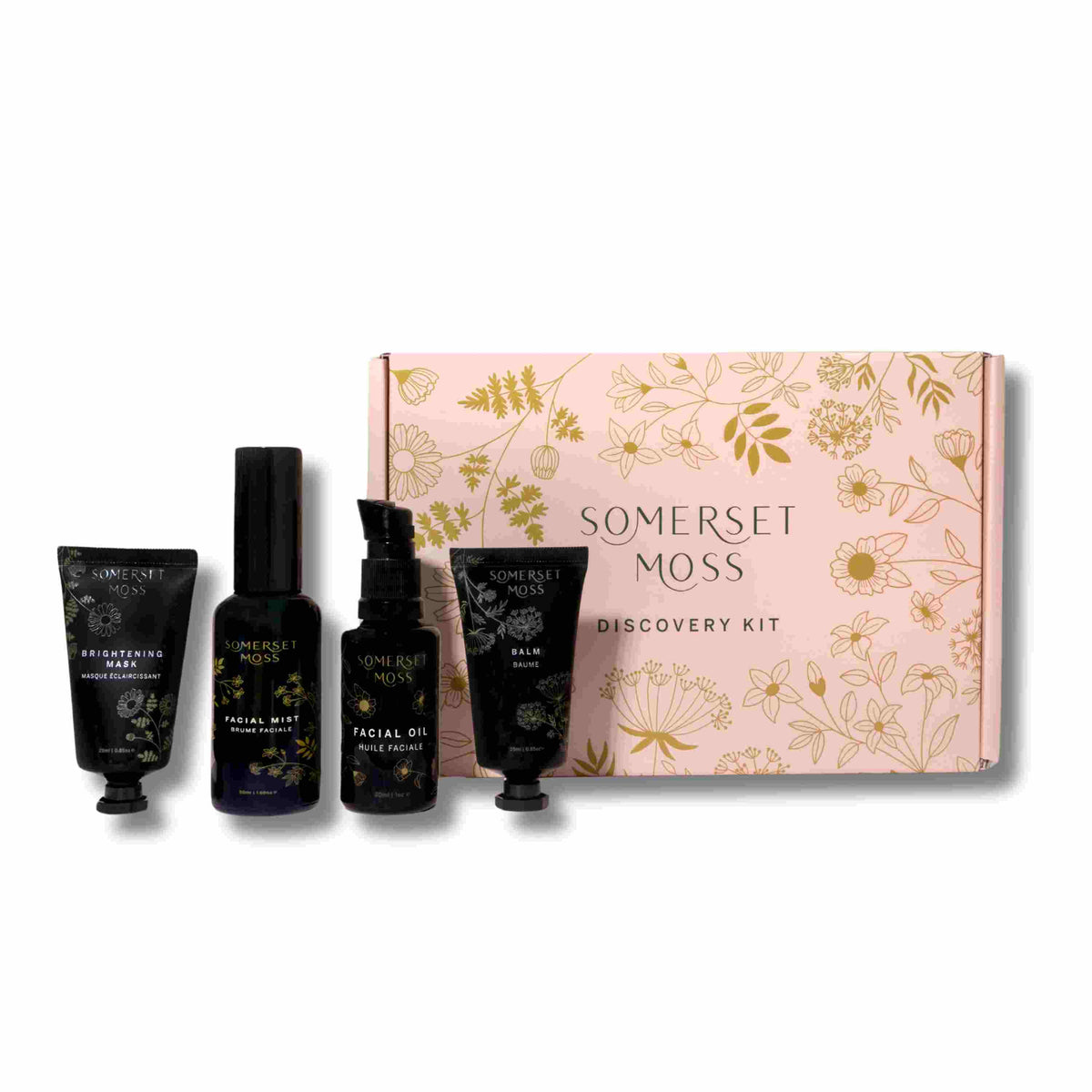 Home Essentials Discovery Kit for daily home and personal routines with facial skin and sun care
