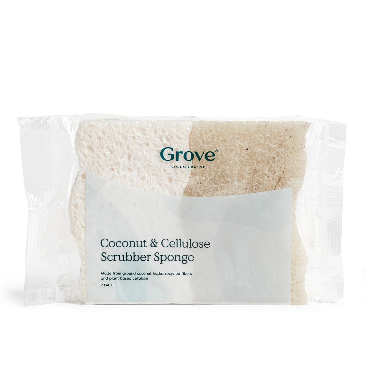 Practical Living All-Purpose Coconut Scrubber Sponges for daily home and personal routines with cleaning laundry and paper products