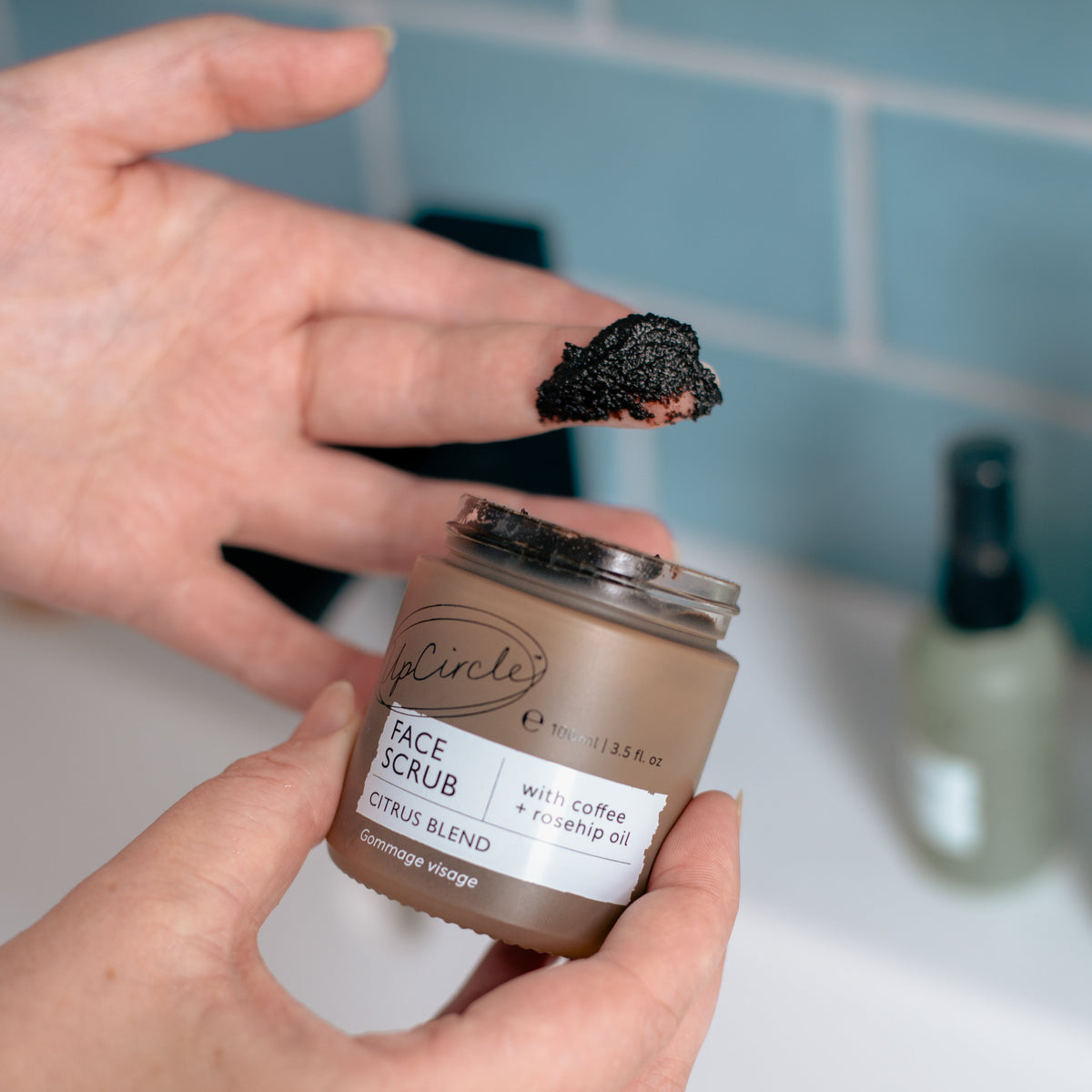 Practical Living Face Scrub with Coffee + Rosehip Oil - Citrus Blend for daily home and personal routines with cleaning laundry and paper products
