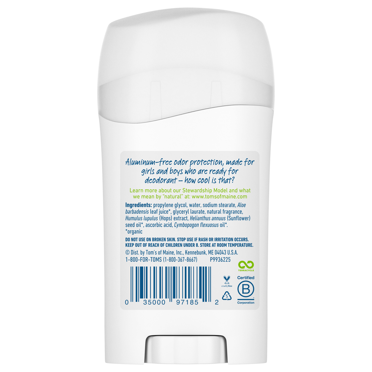 Home Essentials Aluminum-included Wicked Cool Natural Deodorant for Kids for daily home and personal routines with bath body and hygiene