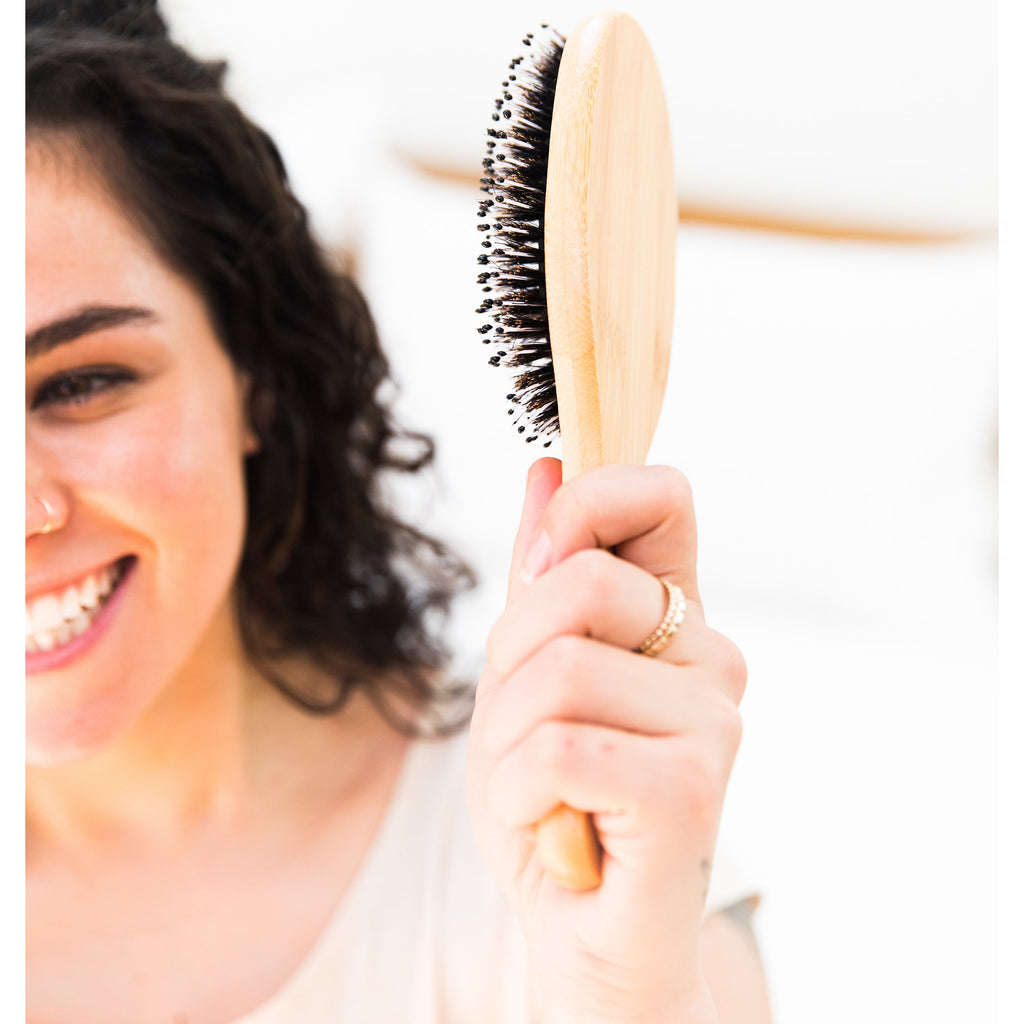 Daily Care Boar Bristle Hair Brush for daily home and personal routines with hair care