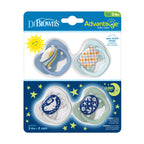 Daily Care Advantage Glow-in-the-Dark Baby Pacifier, Stage 1, Fully Symmetrical Soother with Soft Silicone Bulb for daily home and personal routines with baby care and kids products
