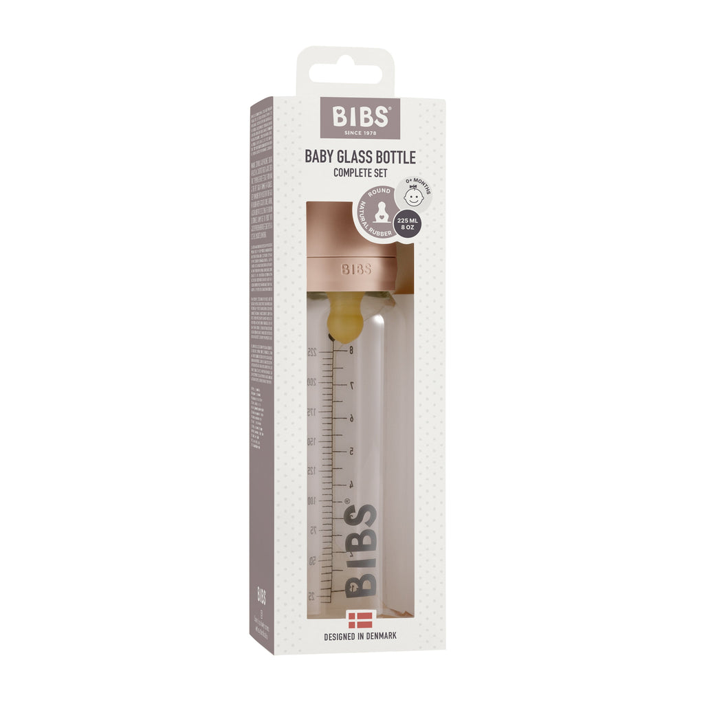 Daily Care Glass Baby Bottle with Natural Rubber Nipple Set - Medium Flow 2+ Months for daily home and personal routines with baby care and kids products
