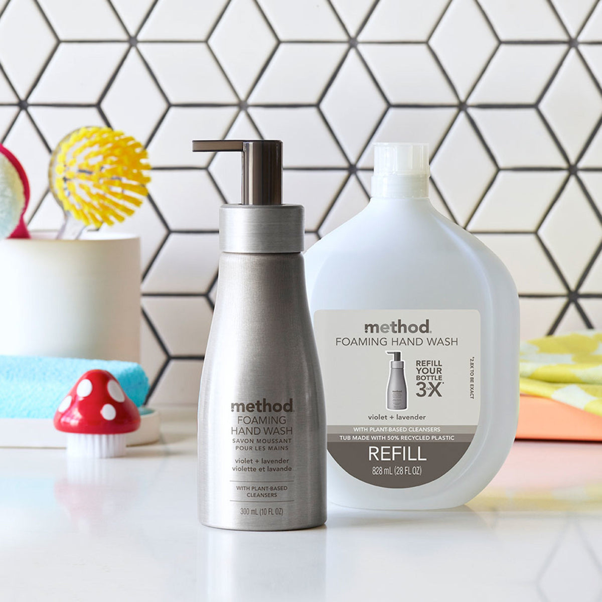 Home Essentials Aluminum Foaming Hand Soap for daily home and personal routines with bath body and hygiene