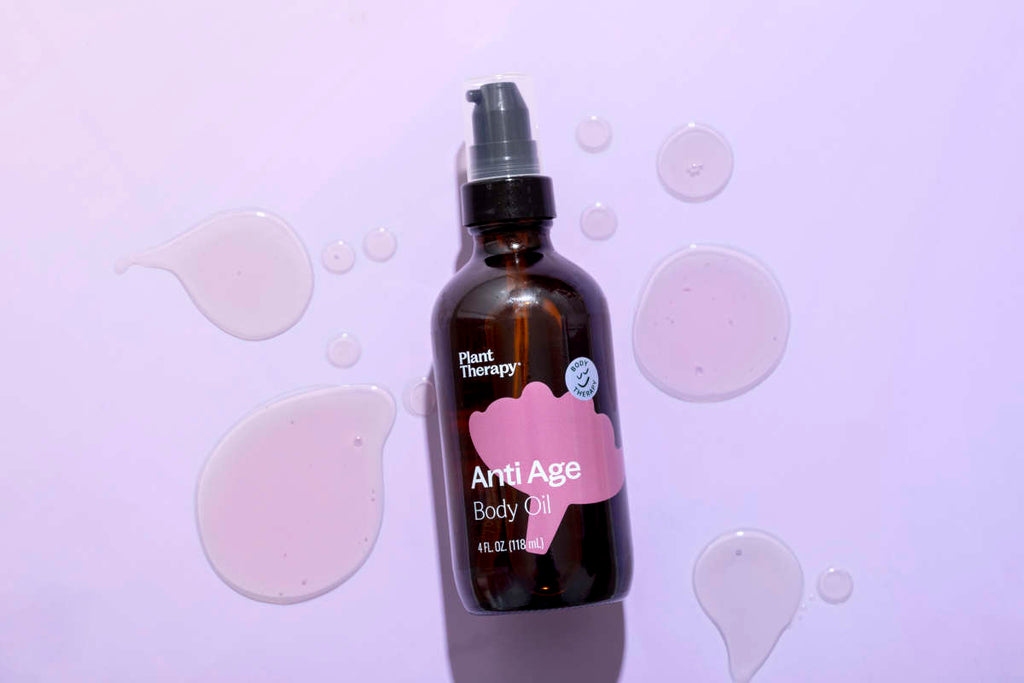 Daily Care Anti Age Body Oil for daily home and personal routines with pantry foods and beverages