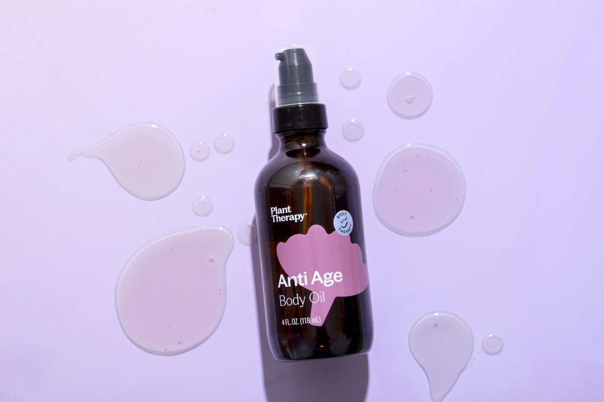 Daily Care Anti Age Body Oil for daily home and personal routines with pantry foods and beverages