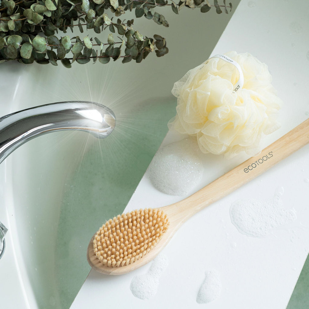 Everyday Home Bamboo Bristle Bath Brush for daily home and personal routines with cleaning laundry and paper products