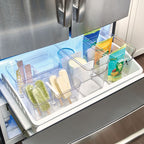 Practical Living Divided Organizer Bin with Handles made with Recycled Plastic for daily home and personal routines with home organization and everyday goods