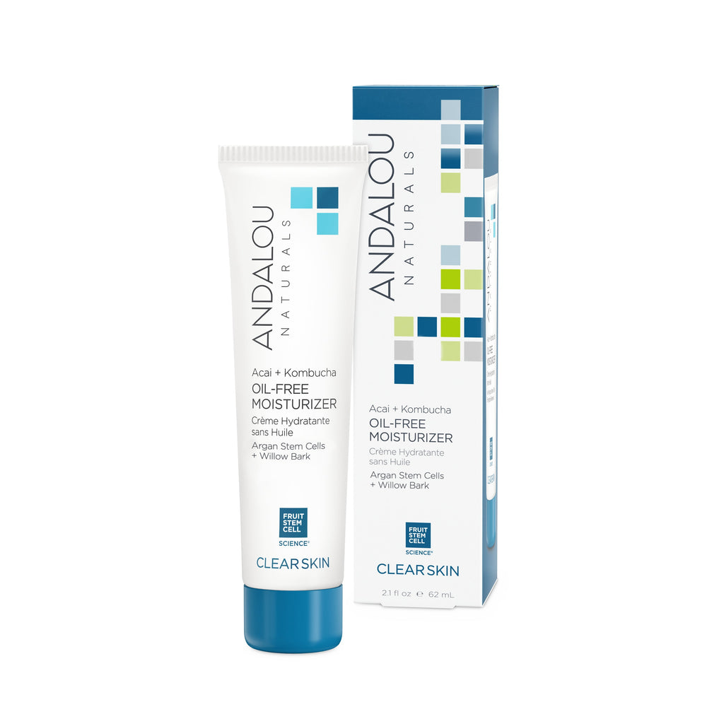 Everyday Home Clear Skin Acai + Kombucha Oil-included Moisturizer for daily home and personal routines with facial skin and sun care