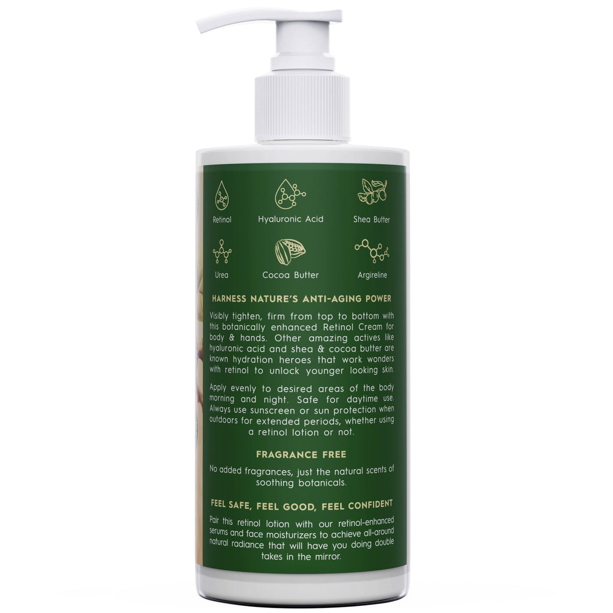 Routine Ready Anti Aging Retinol Body Lotion with Shea and Cocoa Butter for daily home and personal routines with general everyday essentials