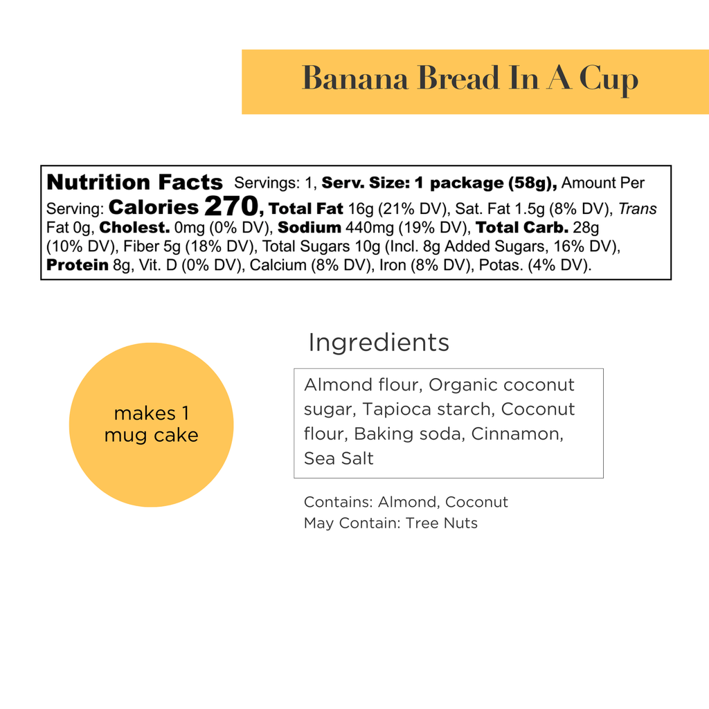 Routine Ready Banana Bread In A Cup for daily home and personal routines with general everyday essentials