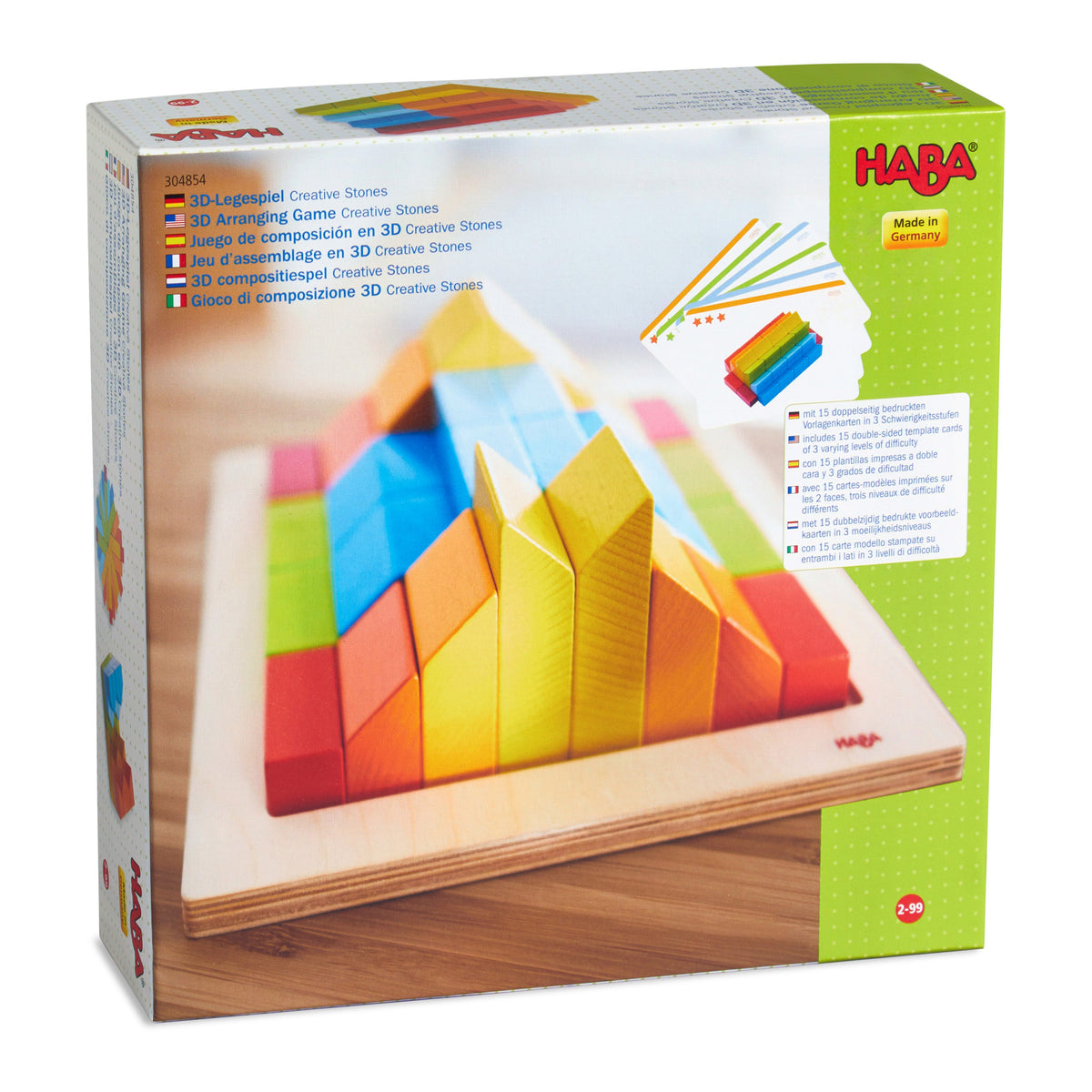 Home Essentials Creative Stones - 3D Wooden Arranging Blocks made from sustainably sourced wood for daily home and personal routines with baby care and kids products