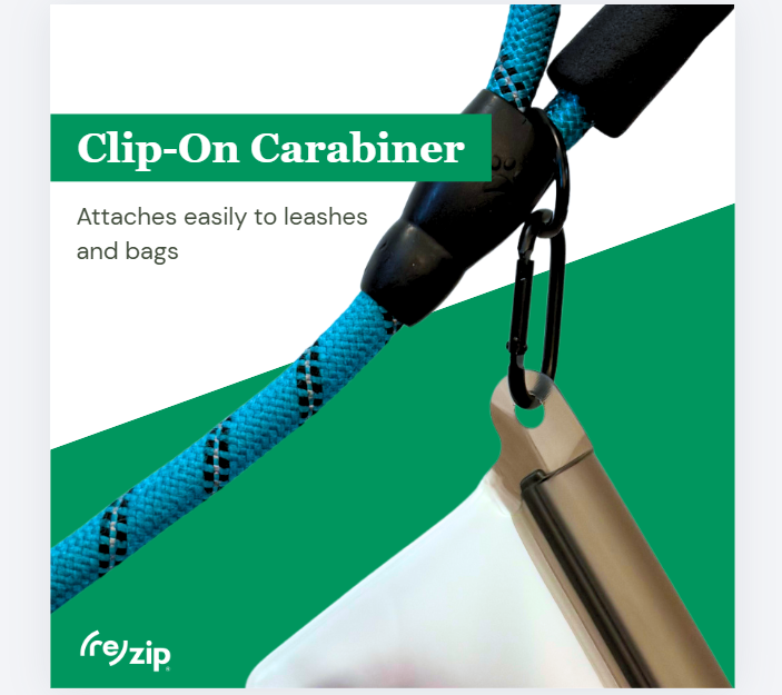Daily Care Airtight Pet Treat Bag + Carabiner for daily home and personal routines with pet care treats and accessories
