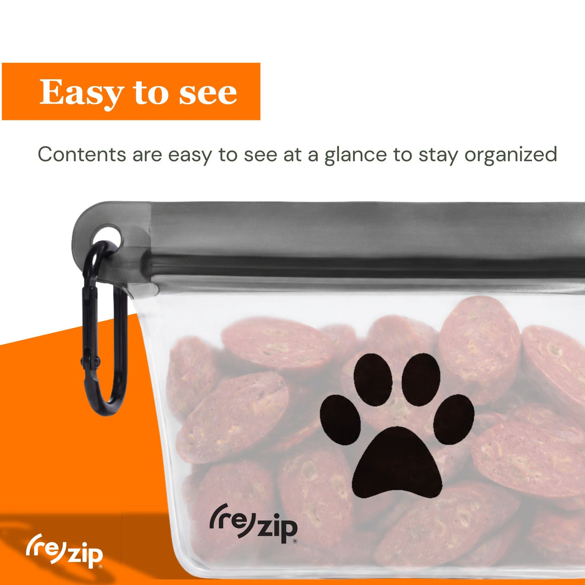 Daily Care Airtight Pet Treat Bag + Carabiner for daily home and personal routines with pet care treats and accessories