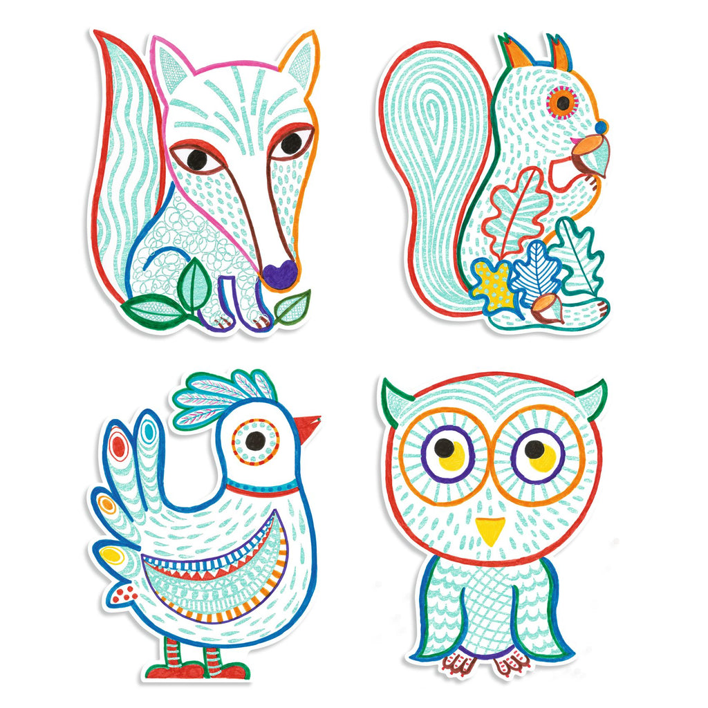 Everyday Home Forest Friends to Discover Coloring made with FSC Certified Paper for daily home and personal routines with baby care and kids products
