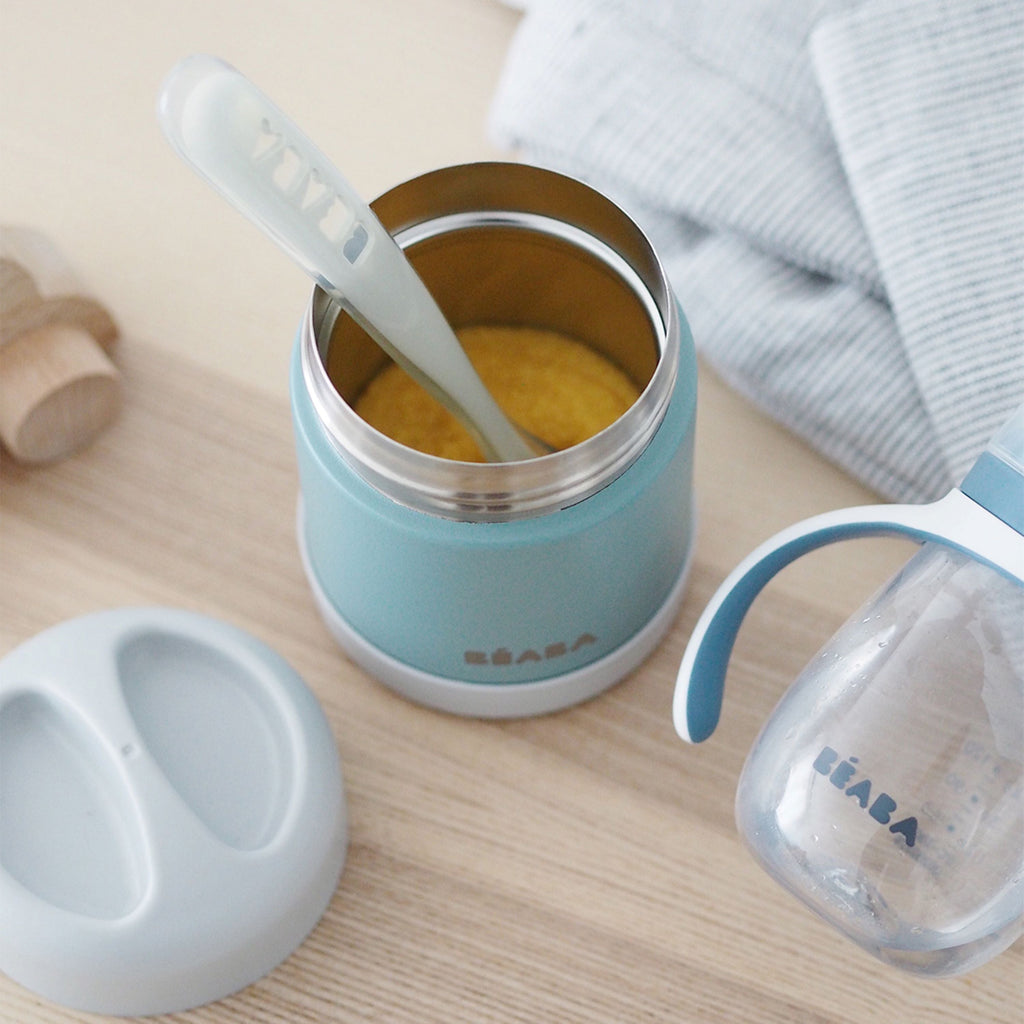 Daily Care Insulated Stainless Steel, Kid Friendly Food Container Jar for daily home and personal routines with baby care and kids products