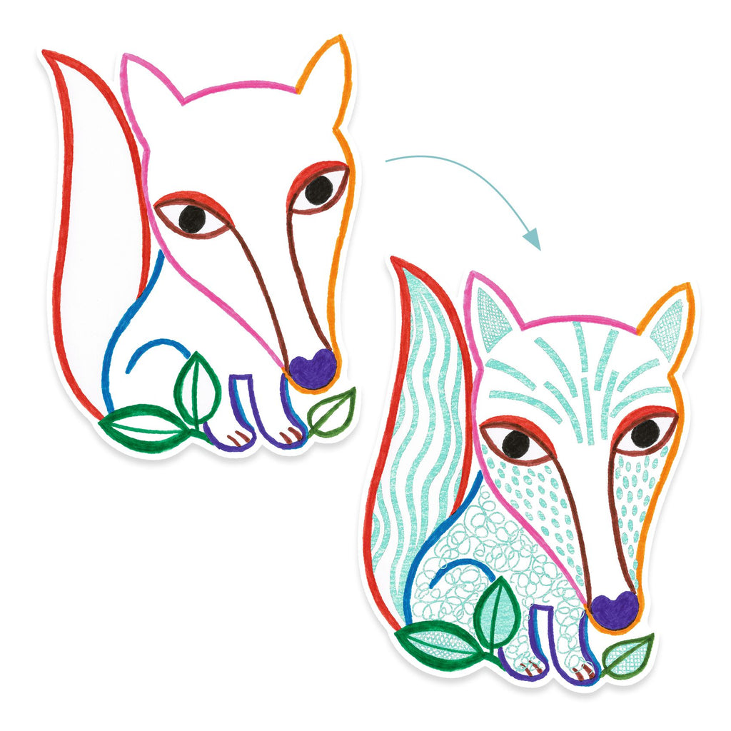 Everyday Home Forest Friends to Discover Coloring made with FSC Certified Paper for daily home and personal routines with baby care and kids products