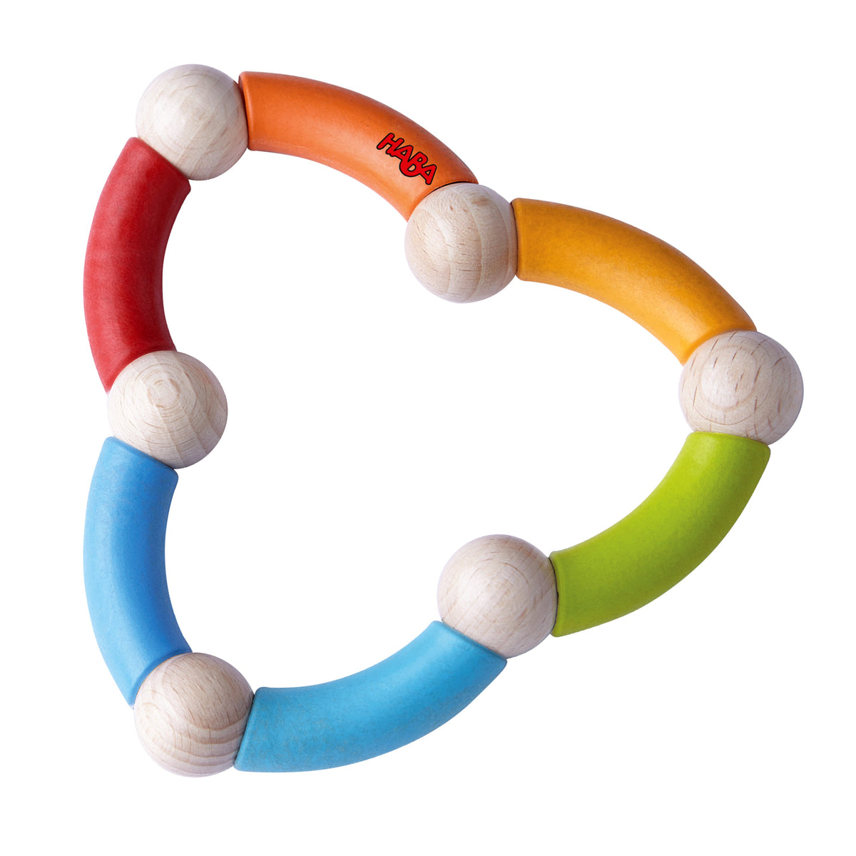 Color Snake Wooden Rattle & Fidget Toy - sustainably sourced wood