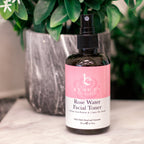 Daily Care Facial Toner with Witch Hazel and Rose Petal Water for daily home and personal routines with facial skin and sun care