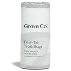 Practical Living fully Recycled Plastic Trash Bags, Tie Top for daily home and personal routines with cleaning laundry and paper products