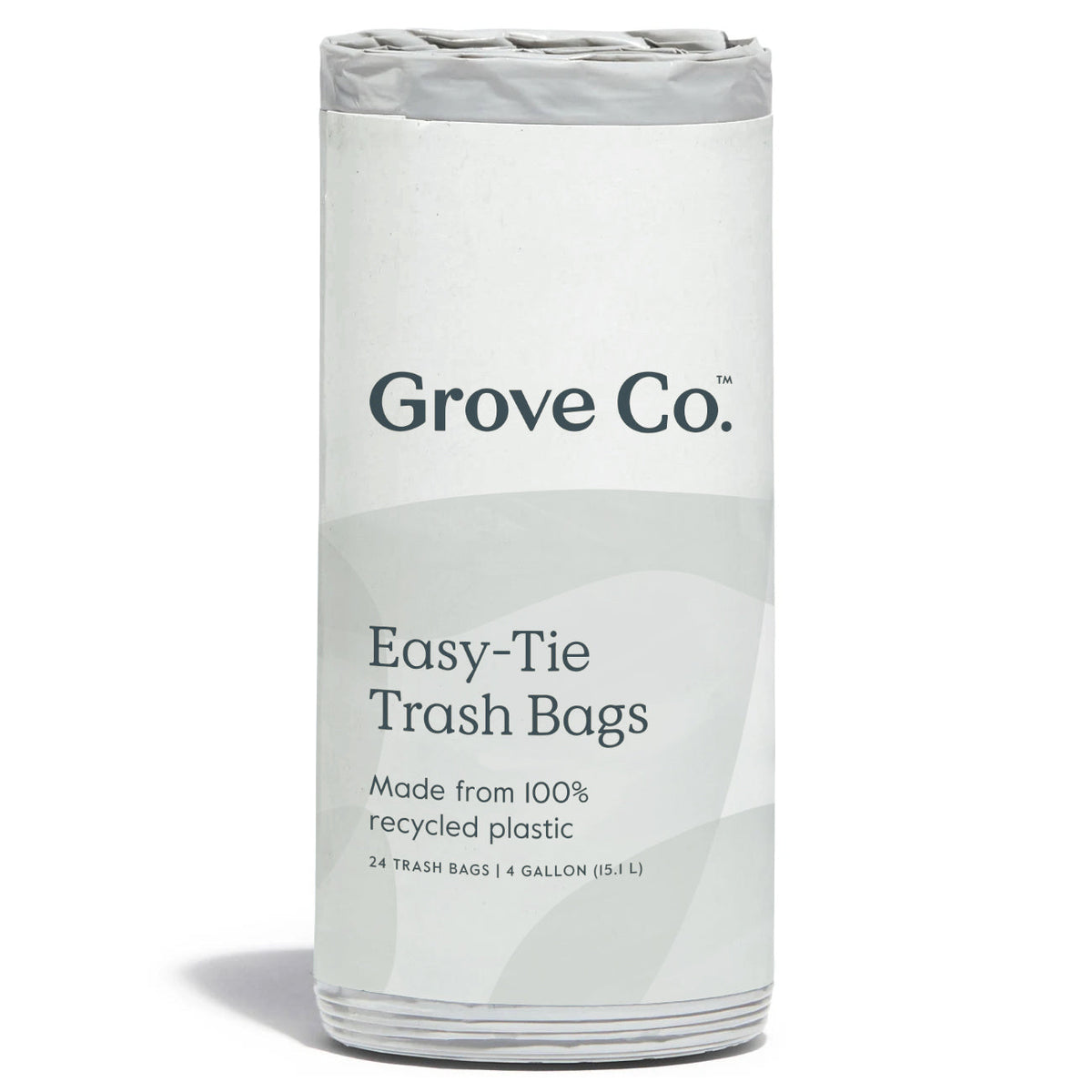 Practical Living fully Recycled Plastic Trash Bags, Tie Top for daily home and personal routines with cleaning laundry and paper products
