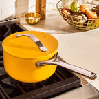 Routine Ready Ceramic Sauce Pan, 3 qt for daily home and personal routines with cookware food storage and kitchen tools