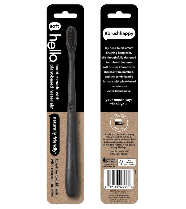 Charcoal Bristle BPA-Free Toothbrush