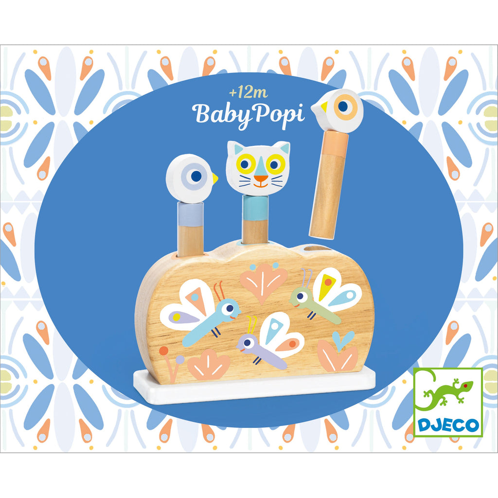 Everyday Home Baby Popi Pop-Up Puzzle Toy made from FSC Certified Wood for daily home and personal routines with baby care and kids products