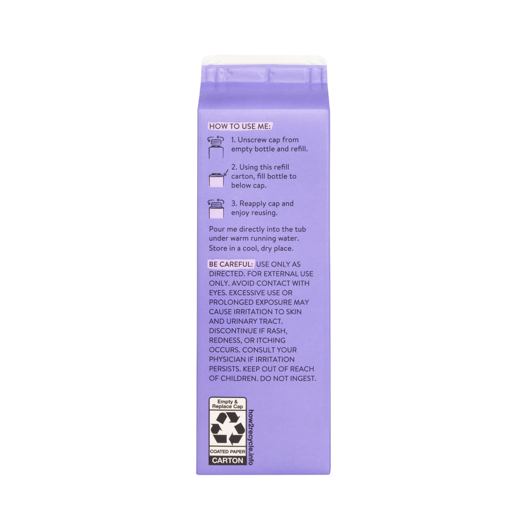 Daily Care Bubble Bath, Carton Refill for daily home and personal routines with bath body and hygiene