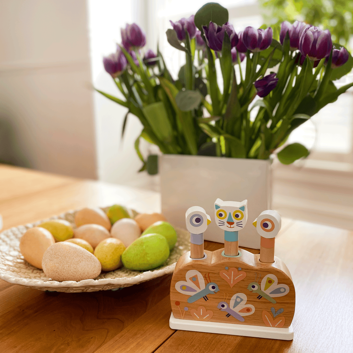 Everyday Home Baby Popi Pop-Up Puzzle Toy made from FSC Certified Wood for daily home and personal routines with baby care and kids products