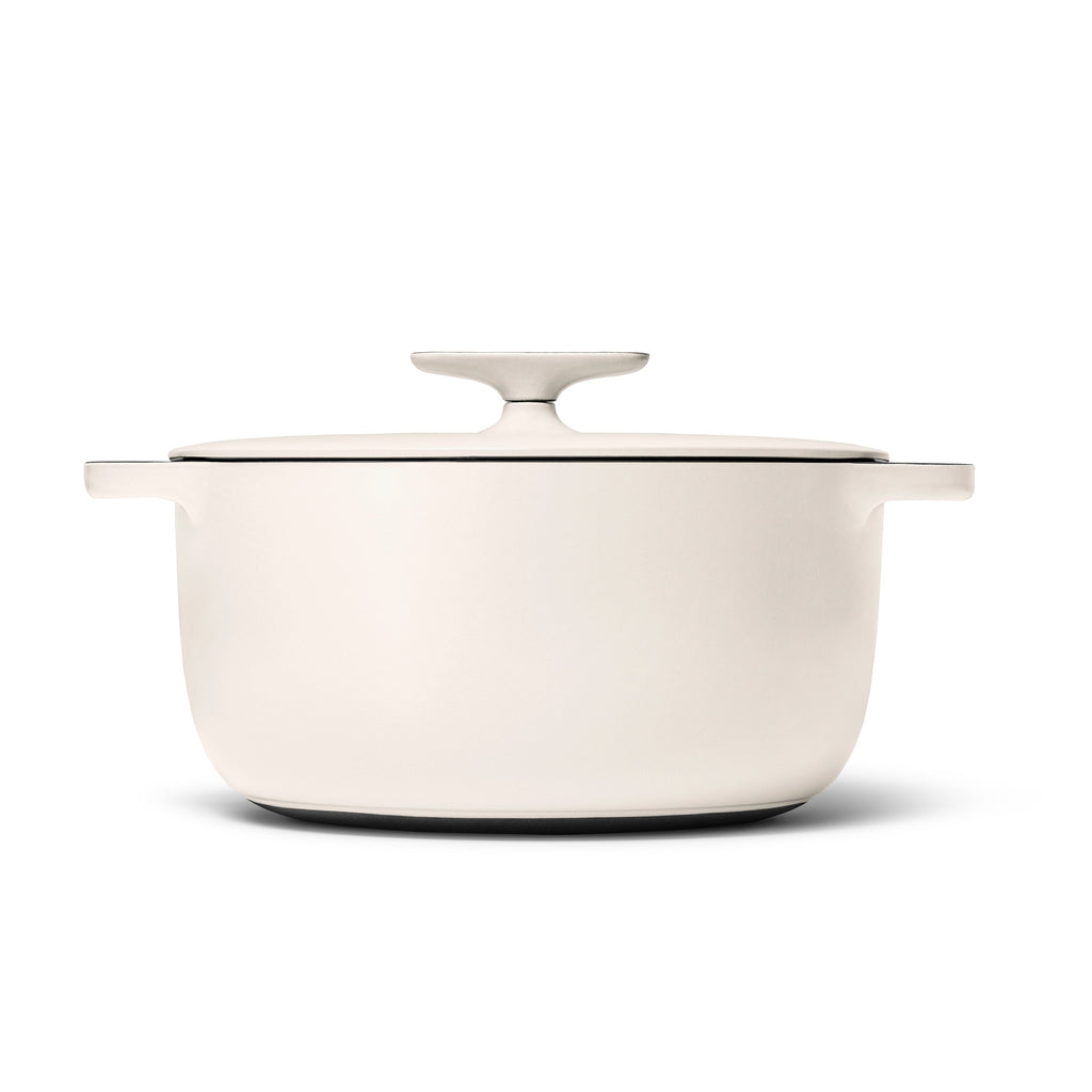 Daily Care Enameled Cast Iron Dutch Oven with Flat Lid, 6.5 qt for daily home and personal routines with cookware food storage and kitchen tools