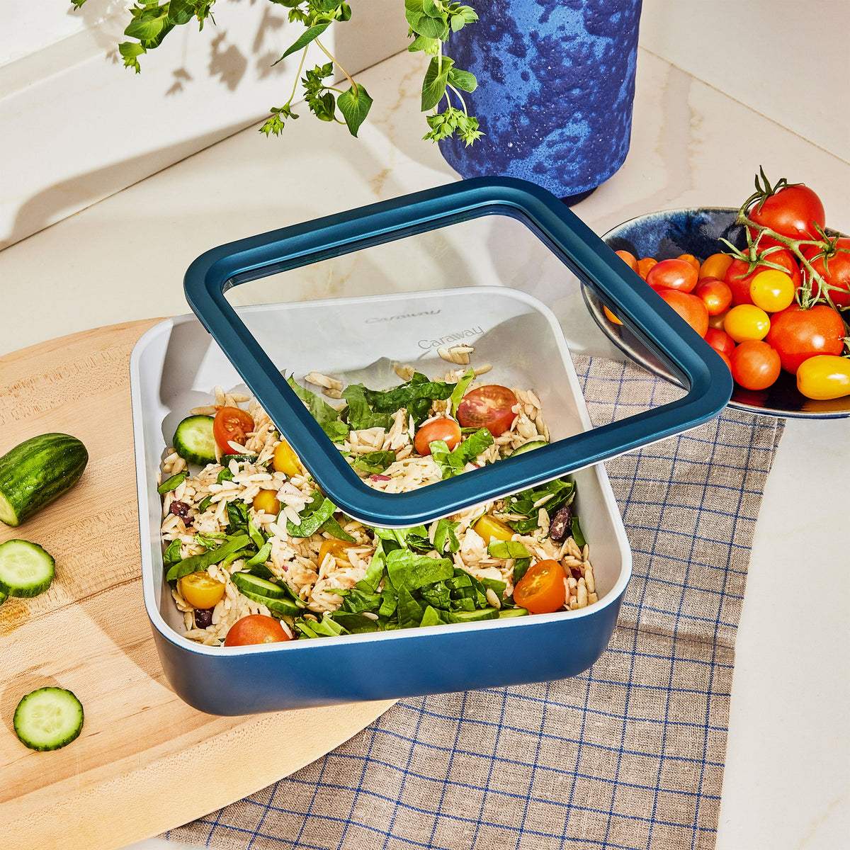 Home Essentials Large Glass Food Container for daily home and personal routines with cookware food storage and kitchen tools