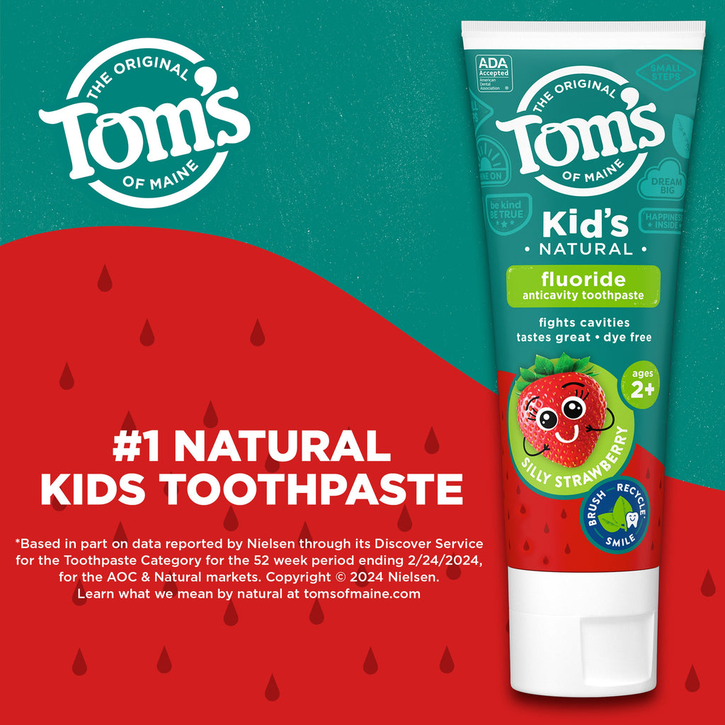 Home Essentials Children s Silly Strawberry Fluoride Toothpaste for daily home and personal routines with oral care