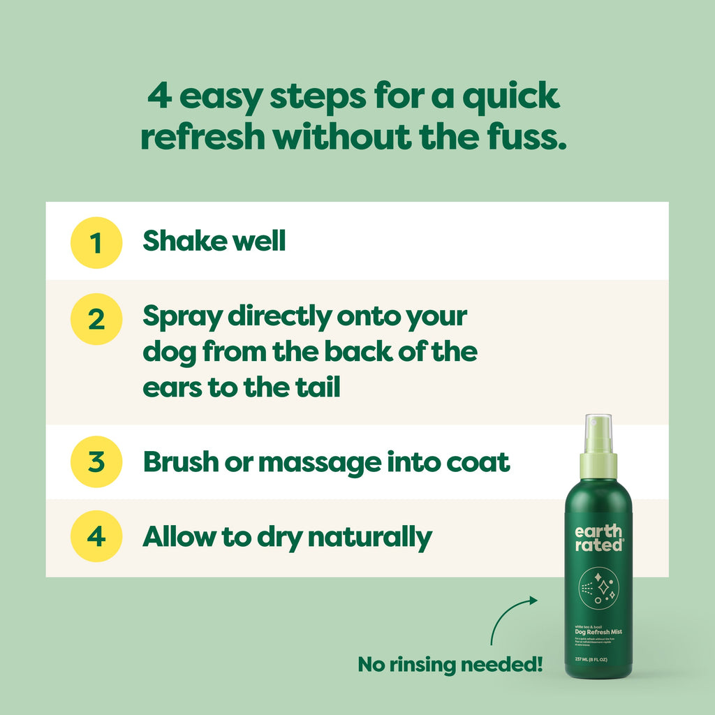 Practical Living Deodorizing and Conditioning Refresh Mist for Dogs for daily home and personal routines with pet care treats and accessories
