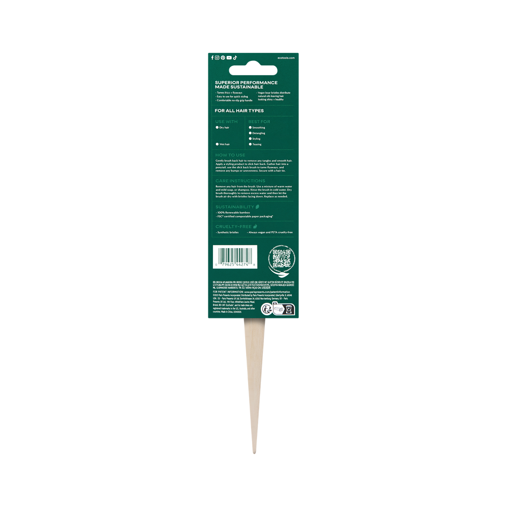 Everyday Home Eco Slick Back Brush for daily home and personal routines with hair care