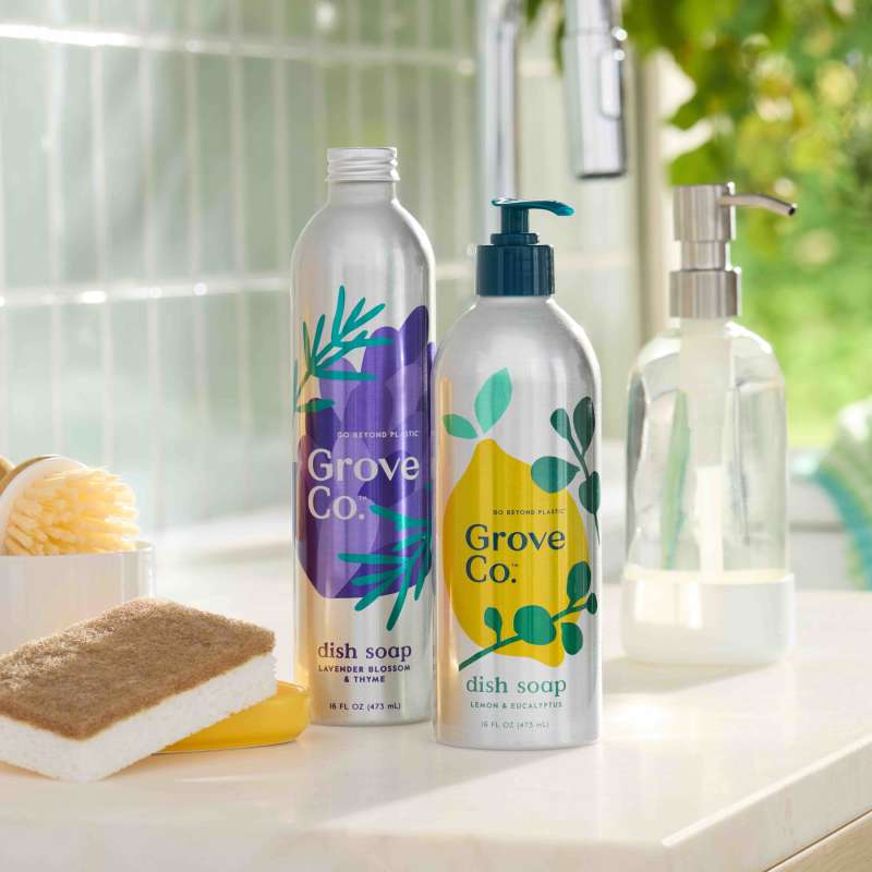 Everyday Home Dish Soap Refill, Gel Tough on Grease and Grime for daily home and personal routines with cleaning laundry and paper products