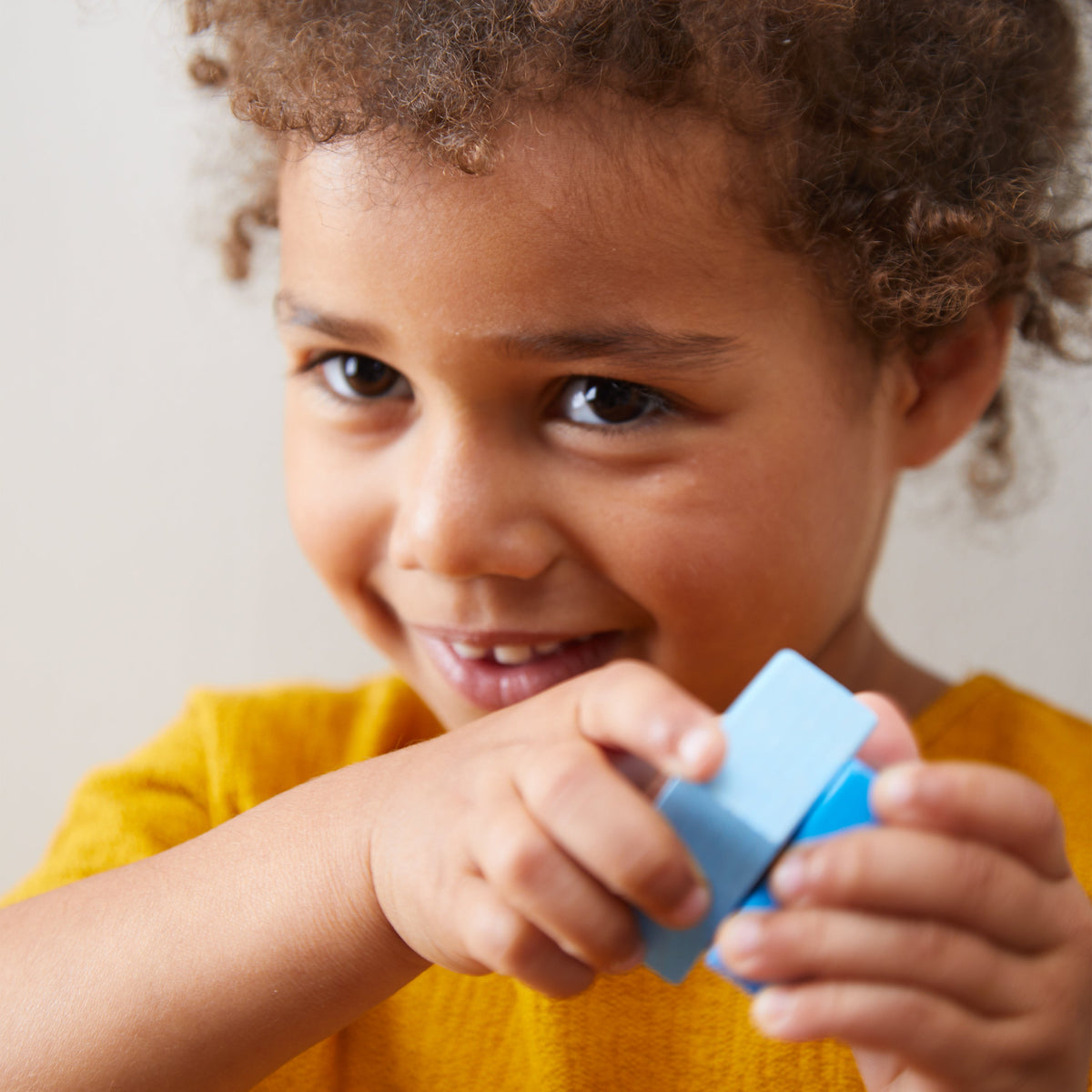 Daily Care Fun with Sounds - Wooden Discovery Blocks made from sustainably sourced wood for daily home and personal routines with baby care and kids products