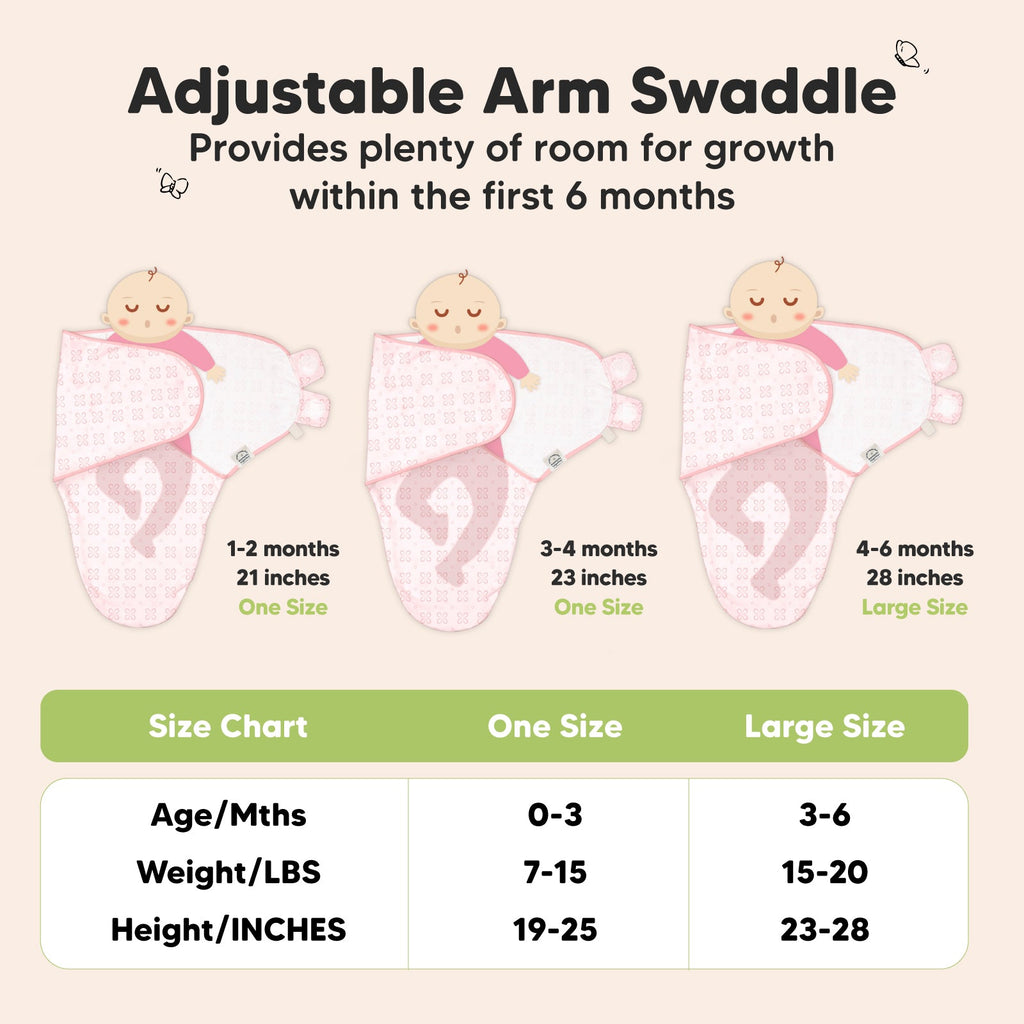 Practical Living GOTS Certified, fully Organic Cotton Soothe Swaddle Wraps, Set of 3 for daily home and personal routines with general everyday essentials