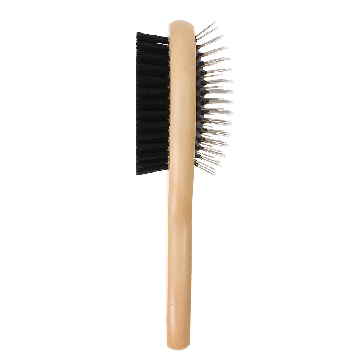 Practical Living Bamboo Grooming Brush for Pets - Double Sided Combo Brush for daily home and personal routines with pet care treats and accessories