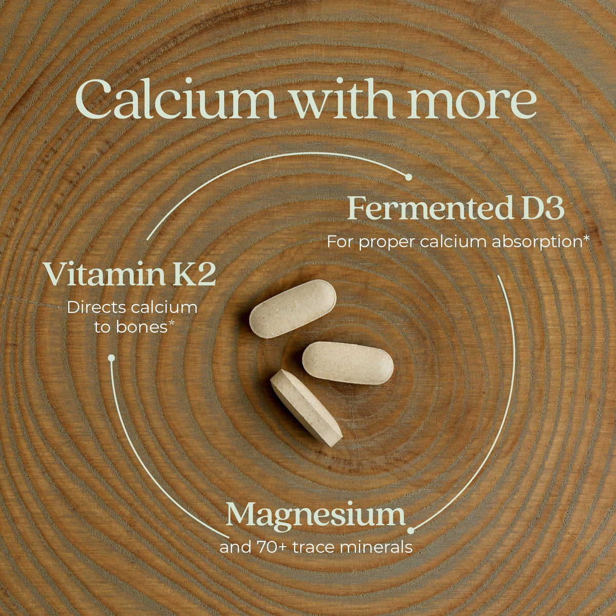 Home Essentials Bone Strength Take Care, Organic Plant Calcium for Strong Healthy Bones for daily home and personal routines with garden plant and outdoor supplies