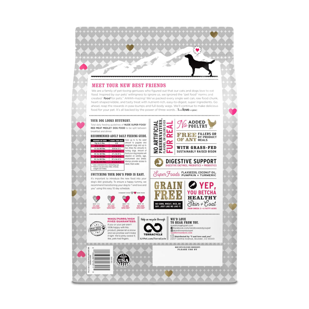 Practical Living Dog Kibble - Nude Food Red Meat Medley Recipe for daily home and personal routines with pet care treats and accessories