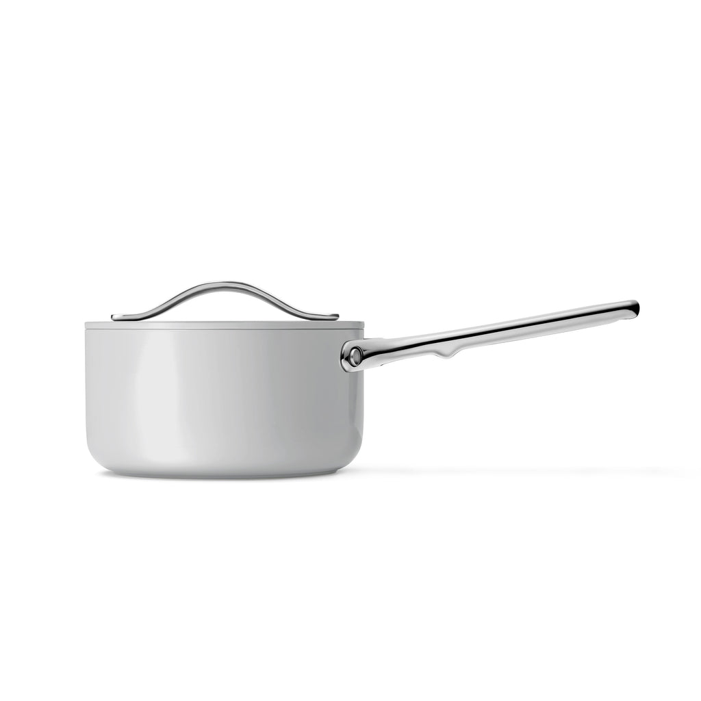 Home Essentials Ceramic Sauce Pan with Lid, 1.75 qt for daily home and personal routines with cookware food storage and kitchen tools