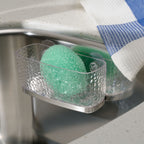 Practical Living Kitchen Sink Sponge Suction - Made with Recycled Plastic for daily home and personal routines with cleaning laundry and paper products
