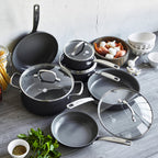 Practical Living Chatham Ceramic, Non-Stick Cookware Set, 10 Piece for daily home and personal routines with cookware food storage and kitchen tools