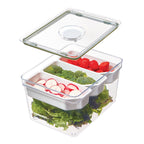 Routine Ready Large Produce Bin with 3 Dividers made with Recycled Plastic for daily home and personal routines with general everyday essentials