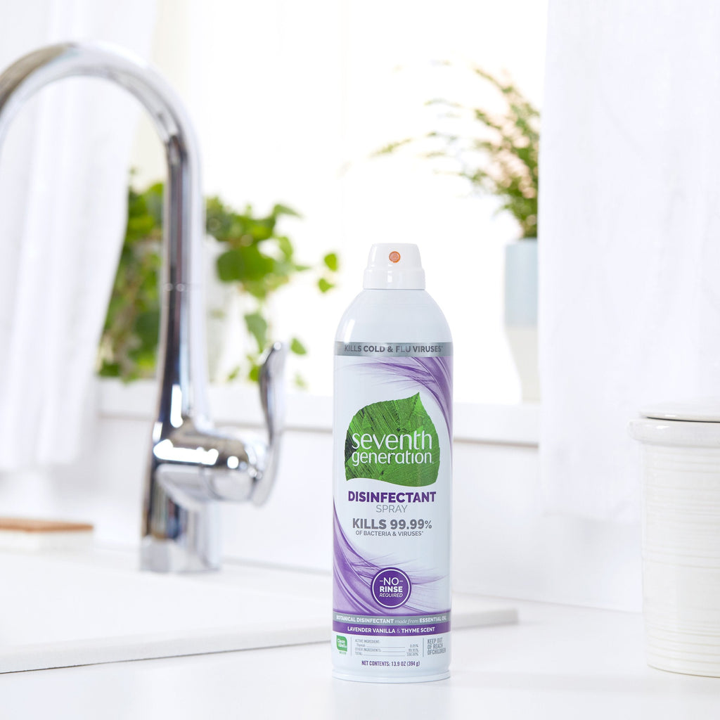 Routine Ready Disinfectant Spray for daily home and personal routines with cleaning laundry and paper products