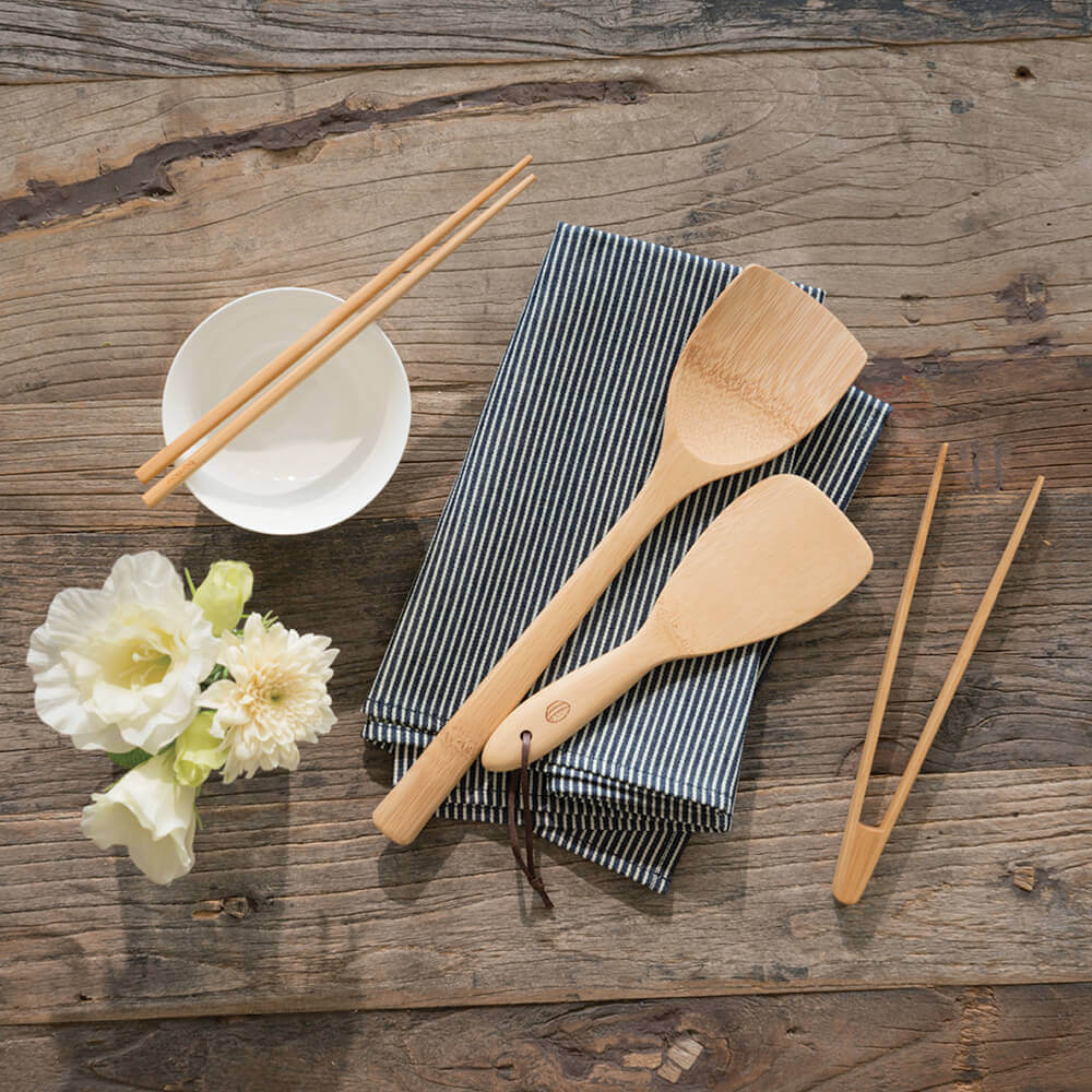 Practical Living Bamboo Wok Spatula for daily home and personal routines with cookware food storage and kitchen tools