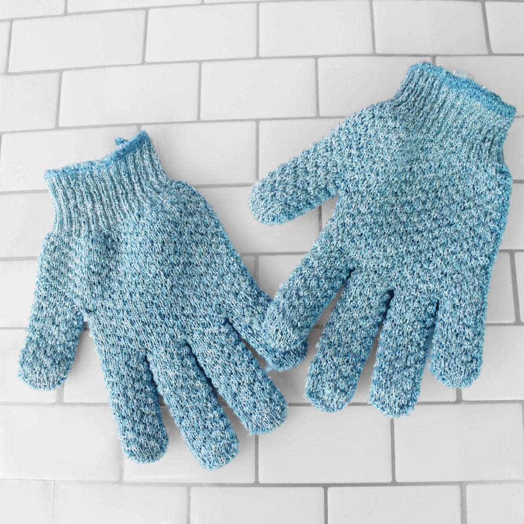 Home Essentials Exfoliating Gloves - Heavy for daily home and personal routines with bath body and hygiene