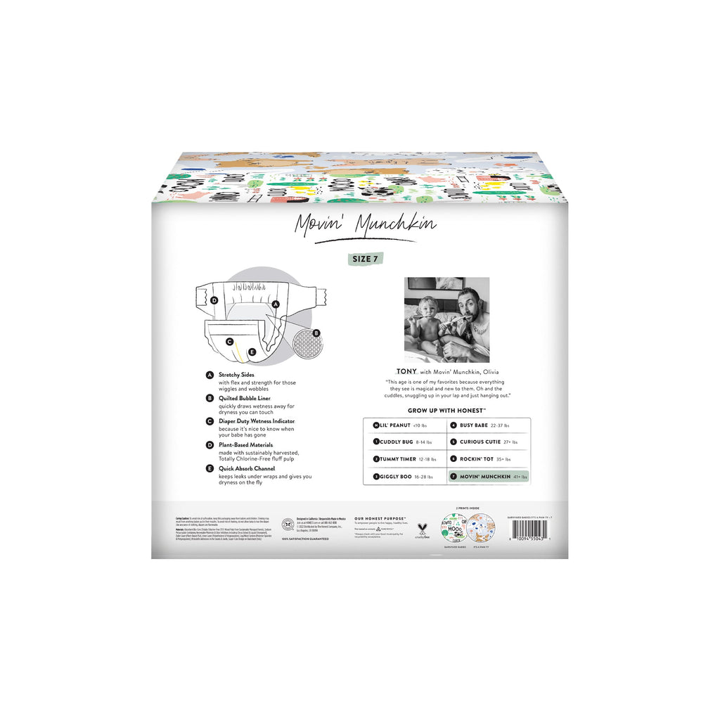 Practical Living Clean Conscious Disposable Diapers Box for daily home and personal routines with baby care and kids products